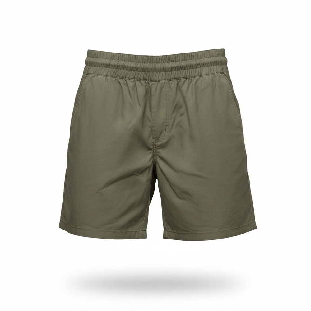 Avalanche Womens Athletic Shorts in Olive Green